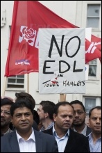 Anti-EDL demo, East London, 7.9.13, photo Paul Mattsson