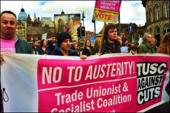 TUSC marching in Leeds, photo Iain Dalton