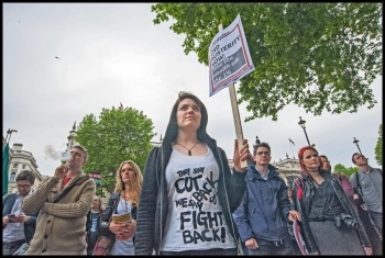 Queen's Speech protesters in London, photo Paul Mattsson