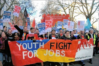 Youth Fight for Jobs, photo Sarah Mayo