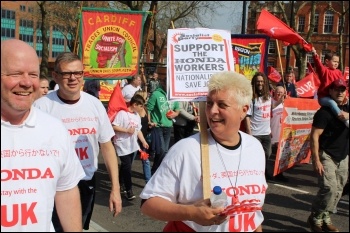 No to austerity and privatisation, whether from Boris, Blairites or Brussels! photo S. German