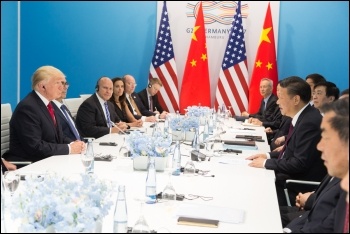 Former president Trump's general idea of protecting and boosting US imperialism's position is shared with Biden, especially in regard to China