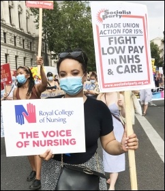 Demonstrating to save the NHS