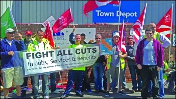 Bin workers in Southampton took strike action in 2011 against Tory cuts