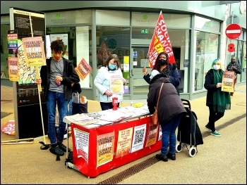 Mansfield Socialist Party campaign stall