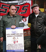 RMT and TSSA members strike against cuts on the London Underground , photo Paul Mattsson